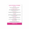 Lash Extension Aftercare Advice Leaflets