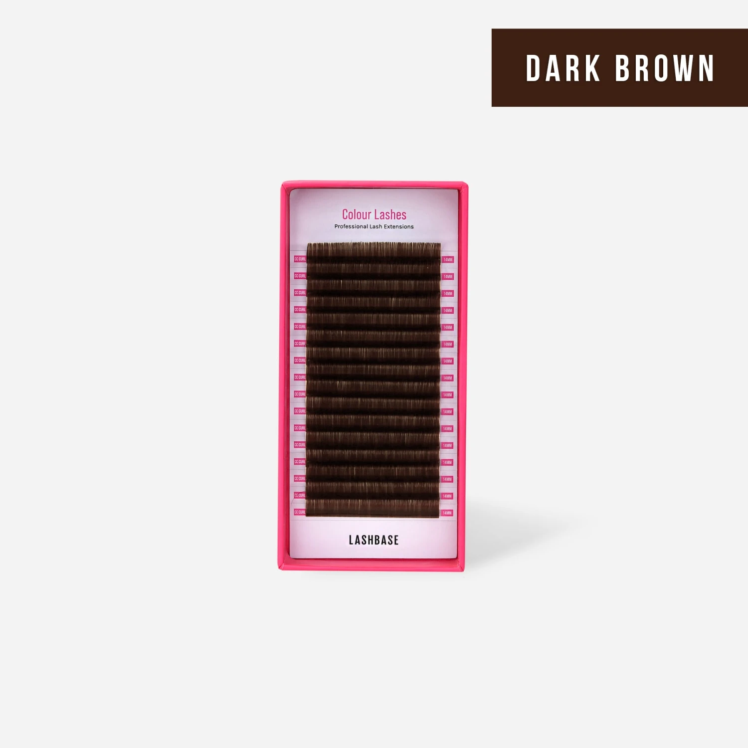 Colour Lashes - Dark Brown 0.05mm 1 Colour Lashes - Dark Brown 0.05mm