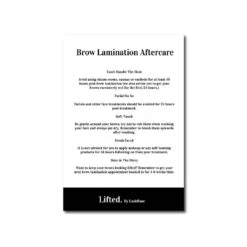 Lifted. Aftercare Advice Leaflets